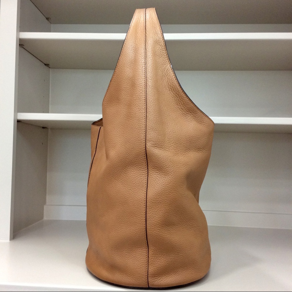 Authentic Rare Tory Burch All T Hobo Shoulder Bag Leather Purse Handbag - Picture 7 of 17